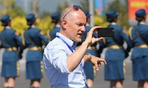 中外記者走進閱兵訓(xùn)練基地